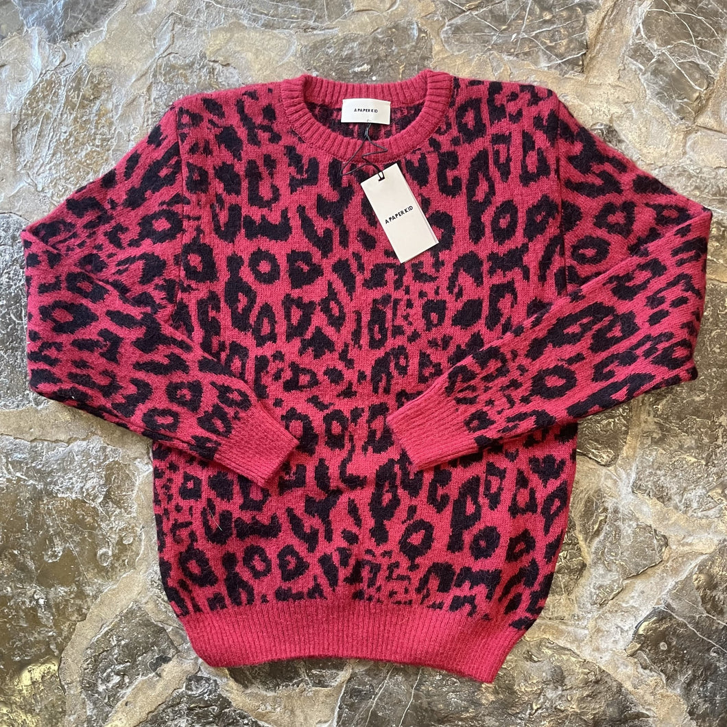 A PAPER KID Jersey Leoprado C0788