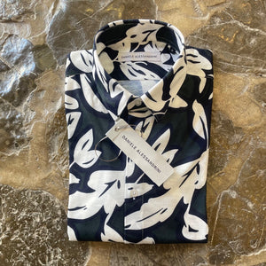 DANIELE ALESSANDRINI Camisa Estampado Maxi Hojas B0147