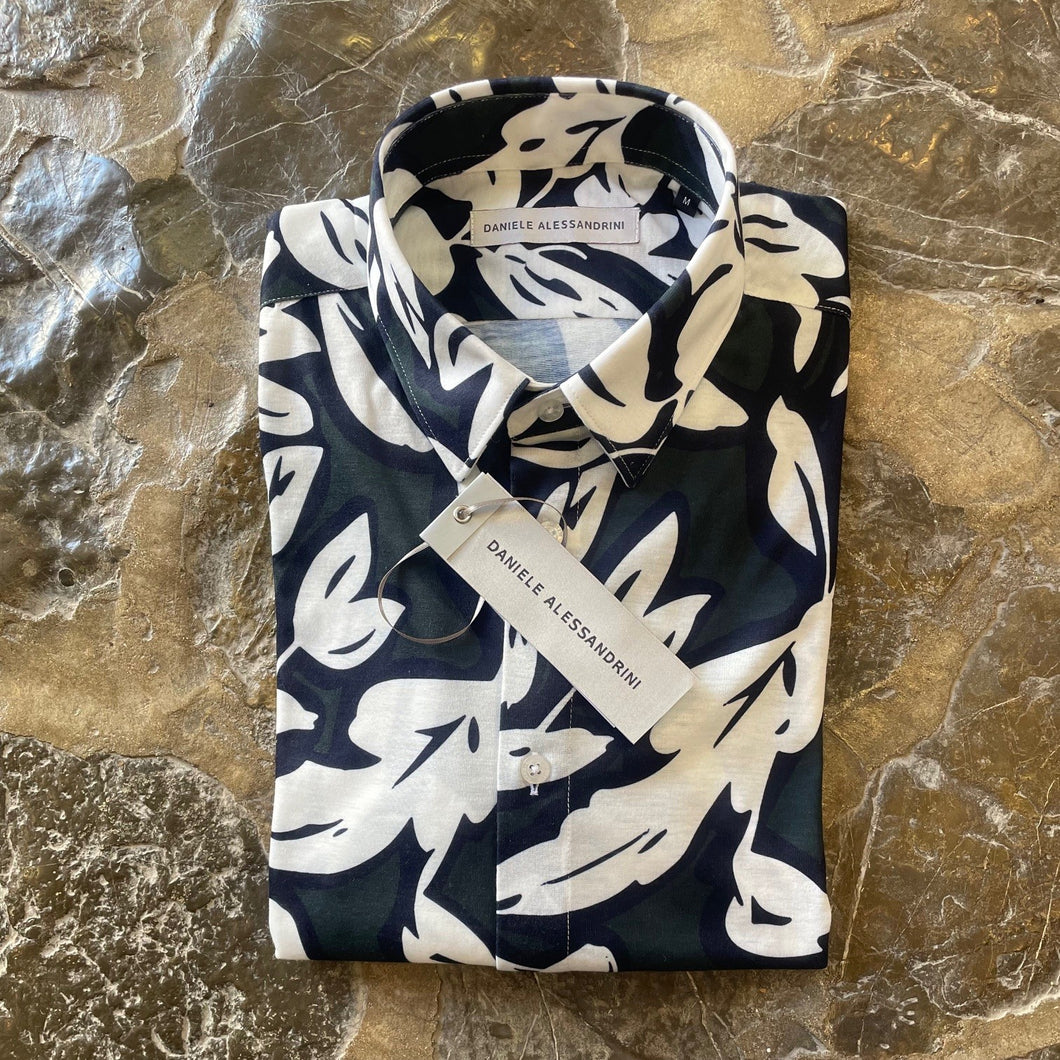 DANIELE ALESSANDRINI Camisa Estampado Maxi Hojas B0147