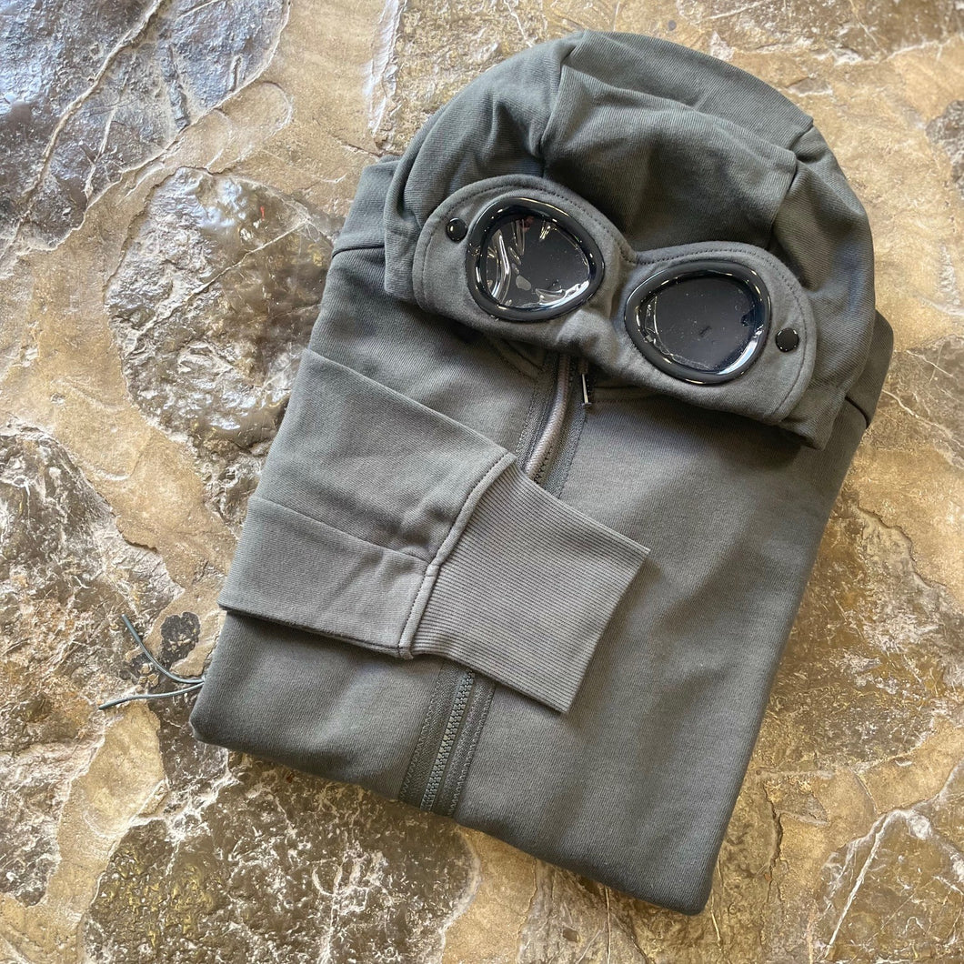 CP COMPANY Sudadera Capucha + Zip + Gafas 715A C0821