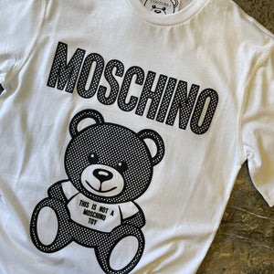 MOSCHINO Camiseta Maxi Oso Grid C0283