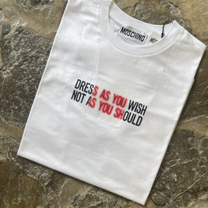 MOSCHINO Camiseta Texto A0704 C0424