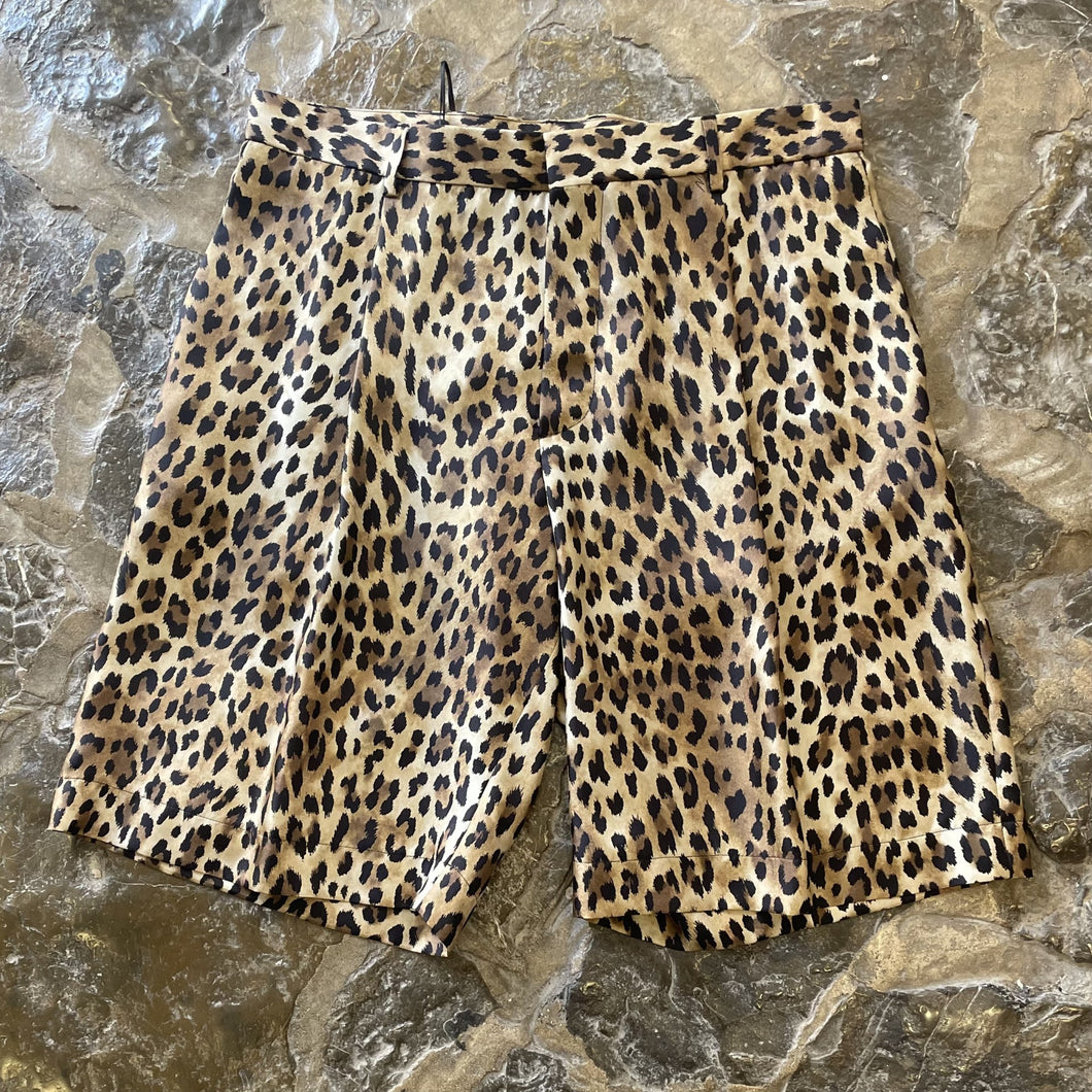 MOSCHINO Bermudas Seda Leopardo A0313 H0200